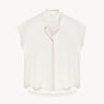 Short-sleeve blouse White PINXIT EU 36