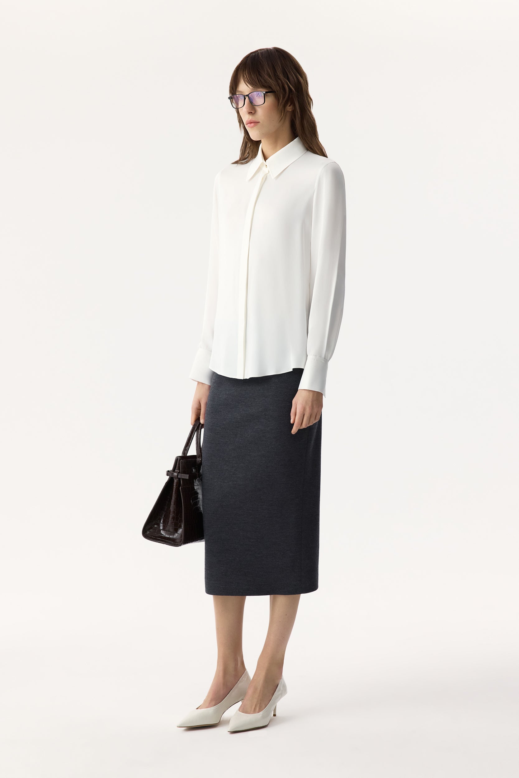 Viscose long-sleeve blouse PINXIT