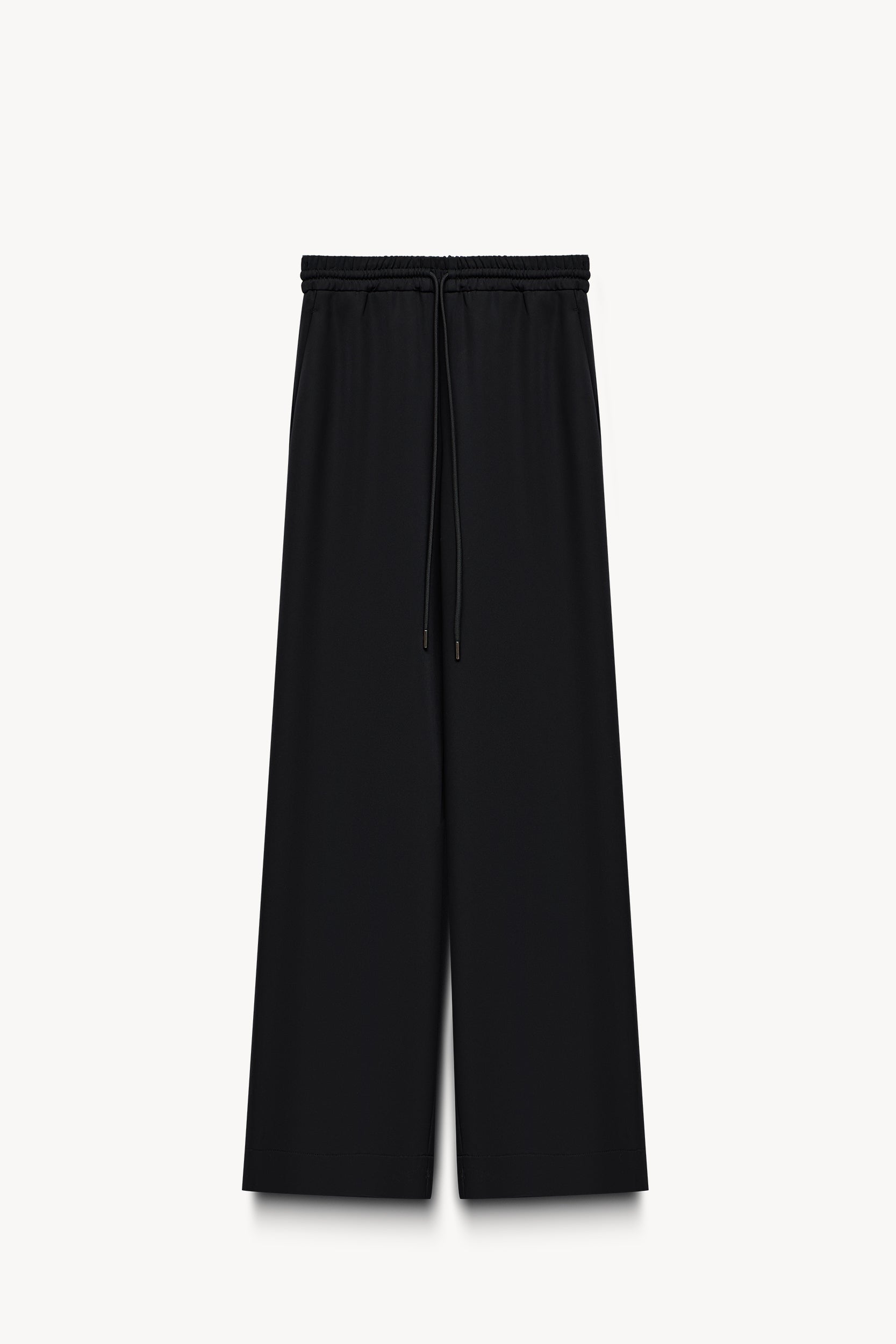 Lace up detail straight-leg trousers Black PINXIT EU 38