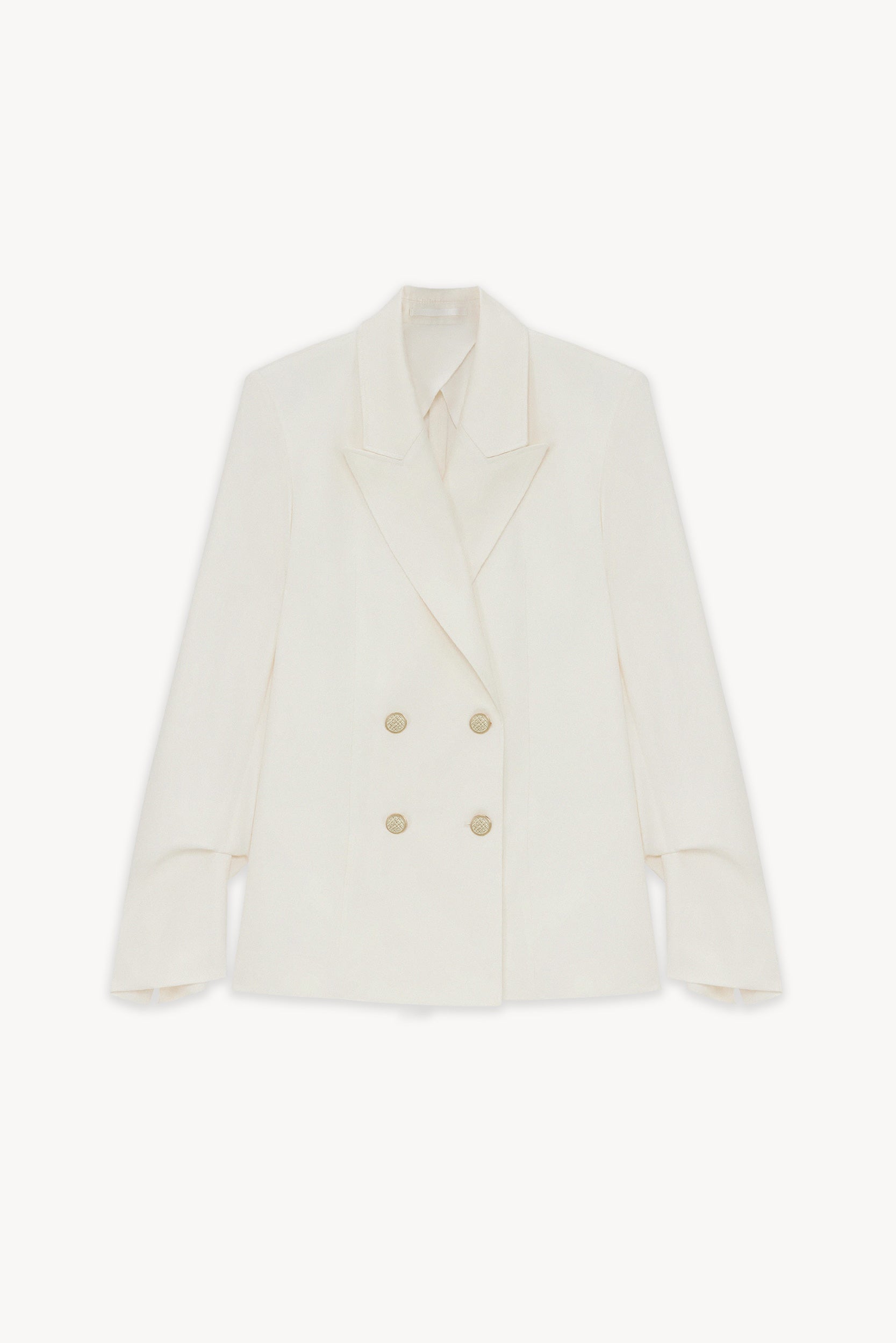 Tencel double-breasted blazer Milk PINXIT EU 36