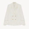 Tencel double-breasted blazer Milk PINXIT EU 36