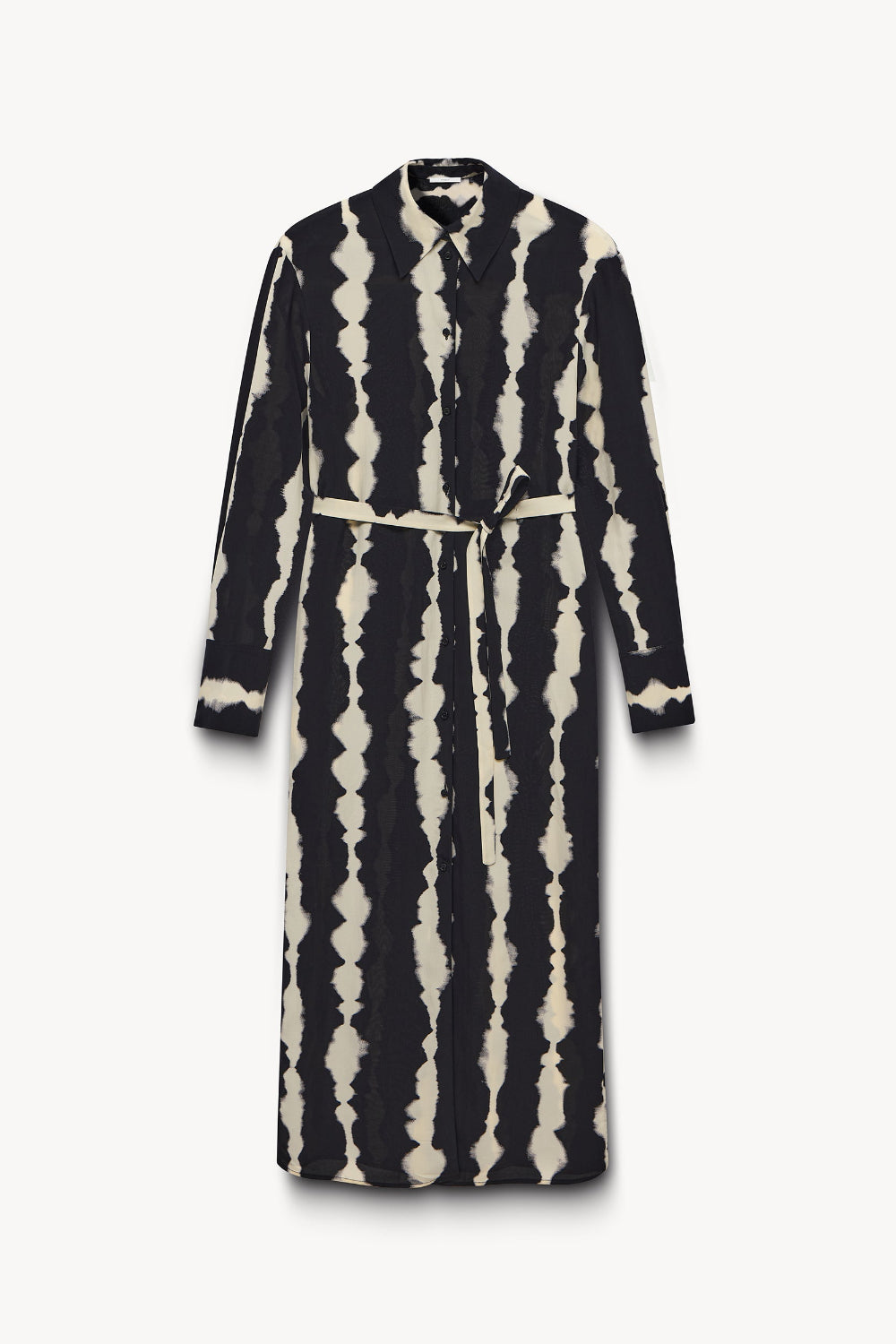 Tie-dye belted shirt dress PINXIT