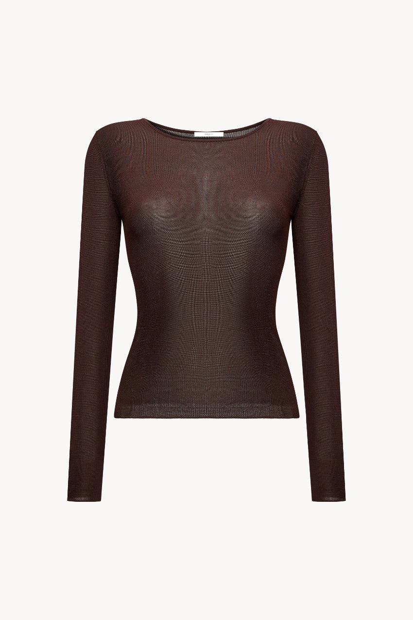 Lightweight viscose jumper Chocolate PINXIT XS