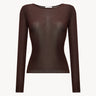 Lightweight viscose jumper Chocolate PINXIT XS