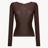 Lightweight viscose jumper Chocolate PINXIT XS