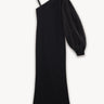 Removable sleeve organza dress Black PINXIT EU 36