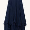 Tiered chiffon maxi skirt Dark blue PINXIT EU 36