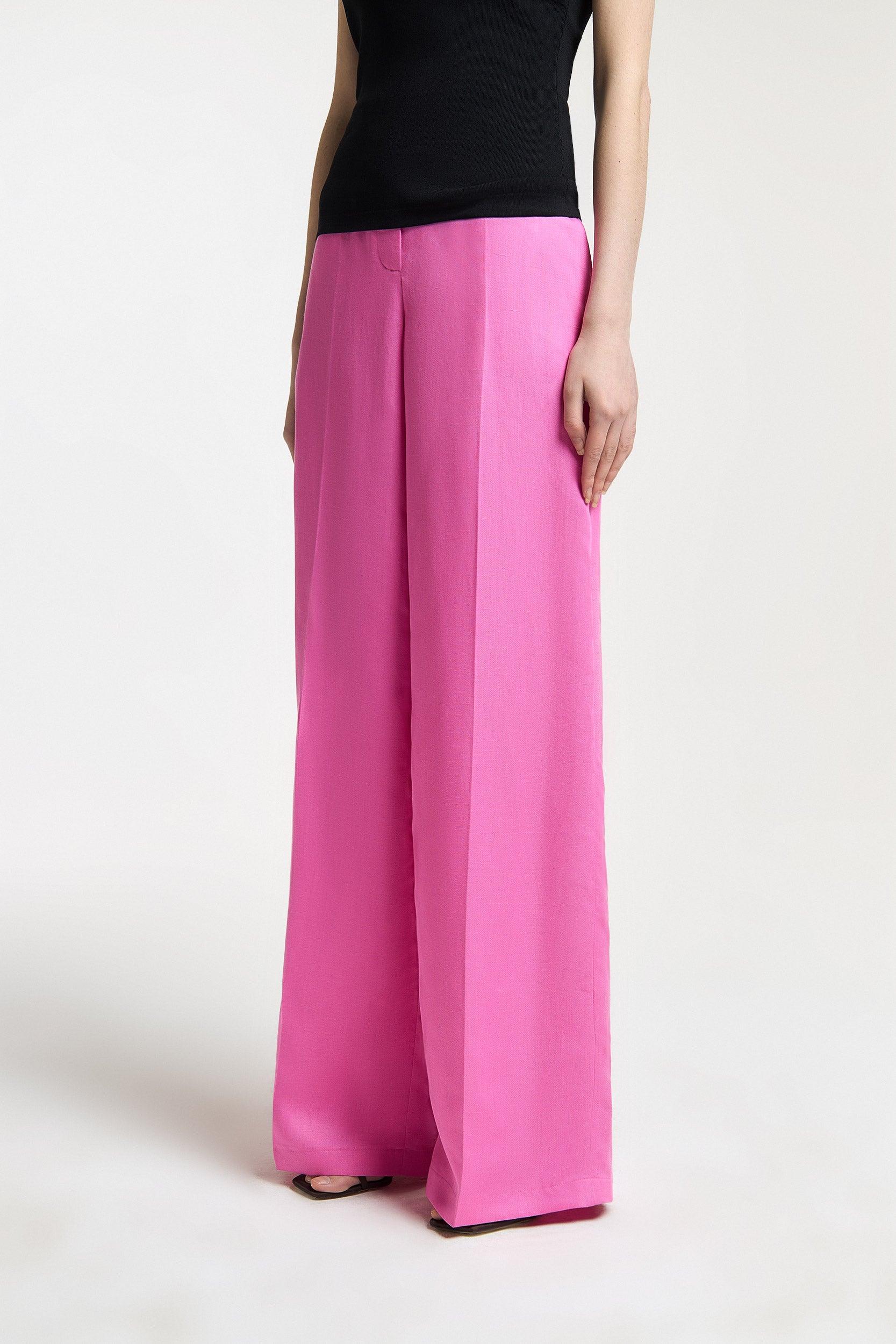 Tencel and linen loose-fit trousers PINXIT