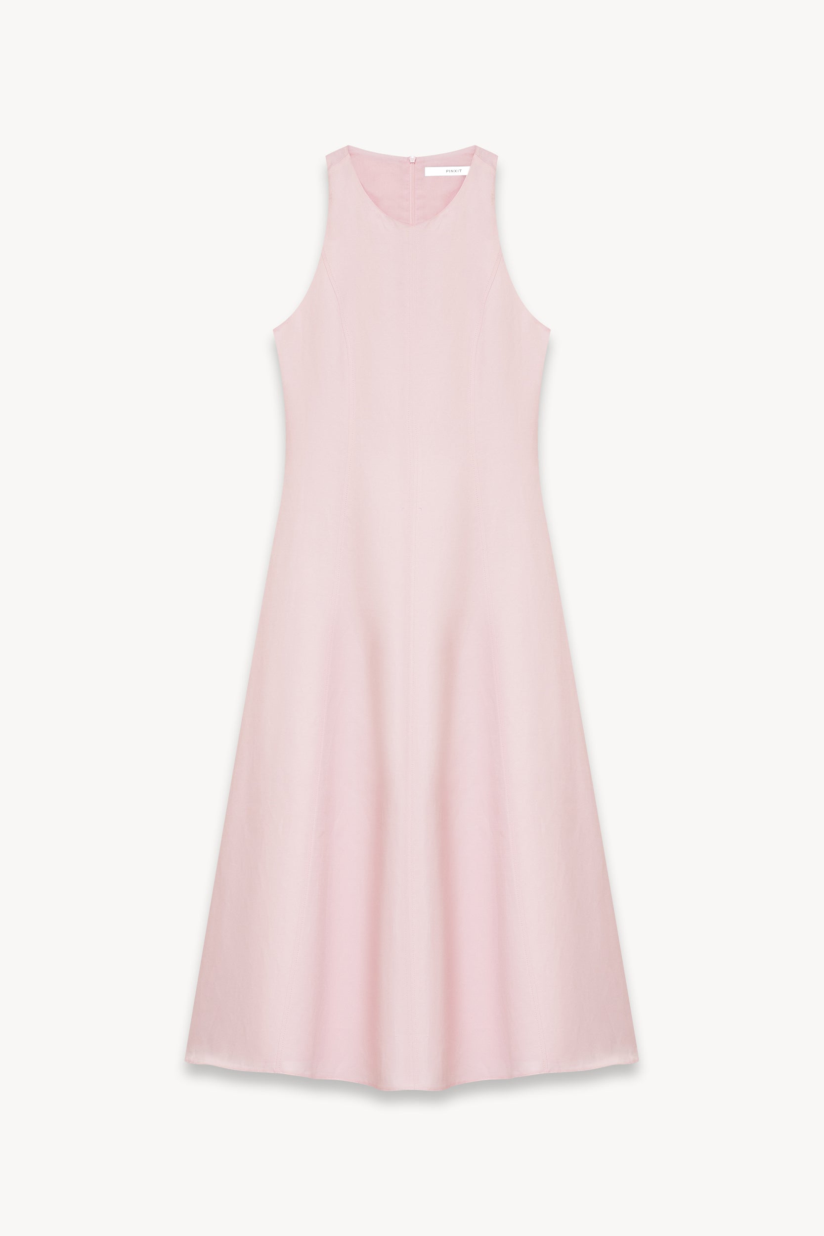 Dress with linen Light pink PINXIT EU 36