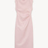 Dress with linen Light pink PINXIT EU 36