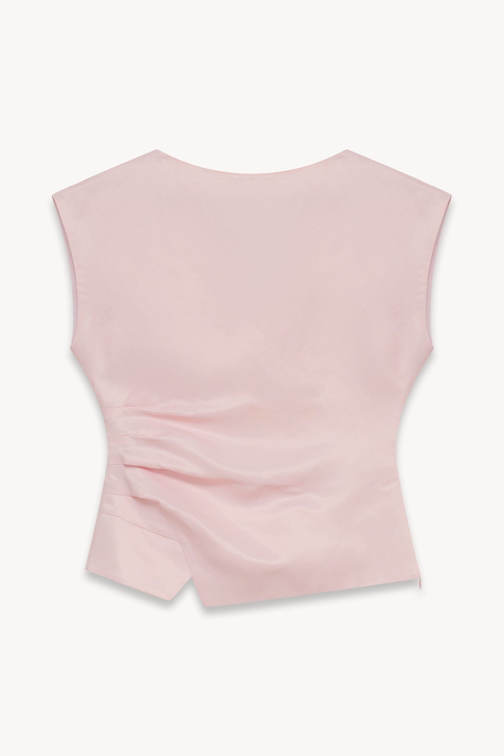 Fitted blouse with linen Light pink PINXIT EU 34