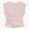 Fitted blouse with linen Light pink PINXIT EU 34