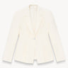 Fitted blazer with linen Ecru PINXIT EU 36