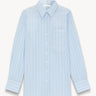Wide-stripe shirt Light blue/Ecru PINXIT EU 36