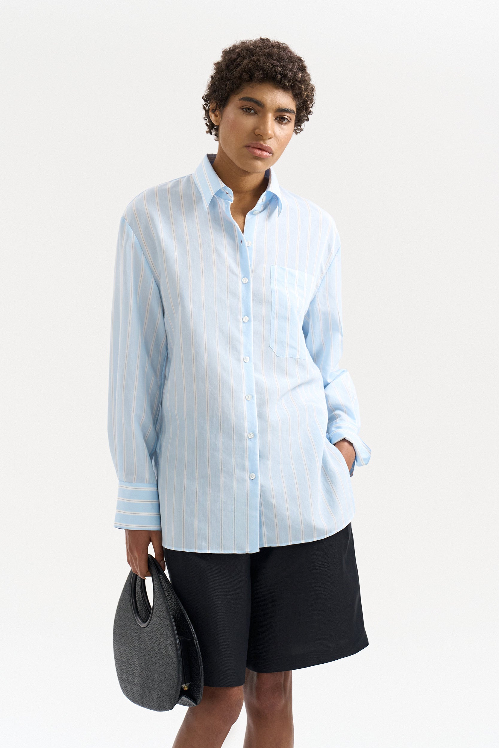Wide-stripe shirt PINXIT