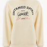 Embroidered sweatshirt Ecru PINXIT S