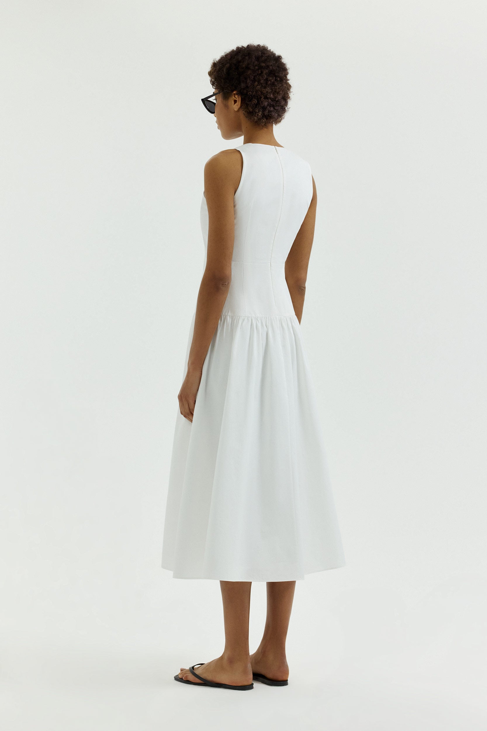 V-neck cotton maxi dress PINXIT