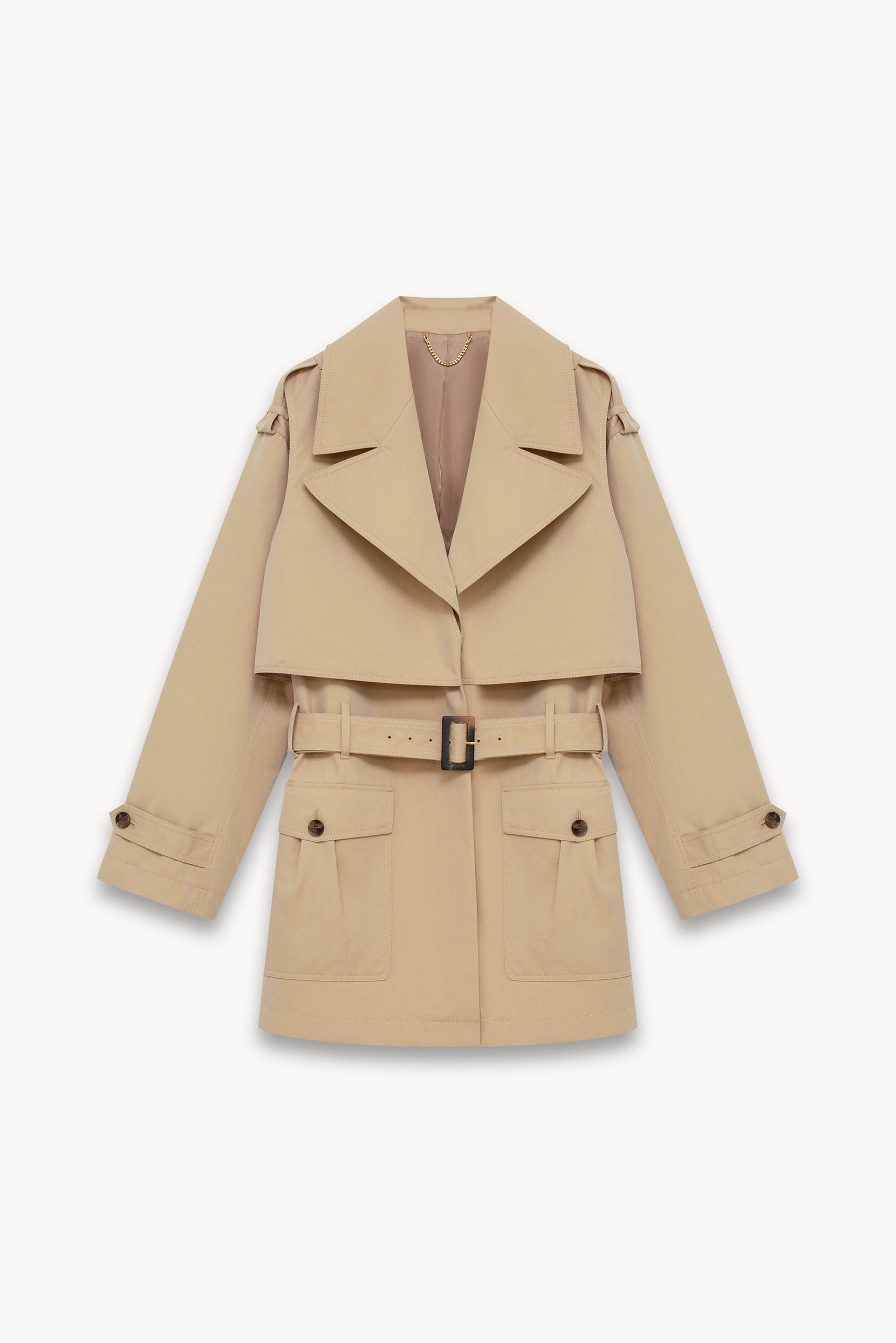 Patch pockets trench Sand PINXIT EU 36