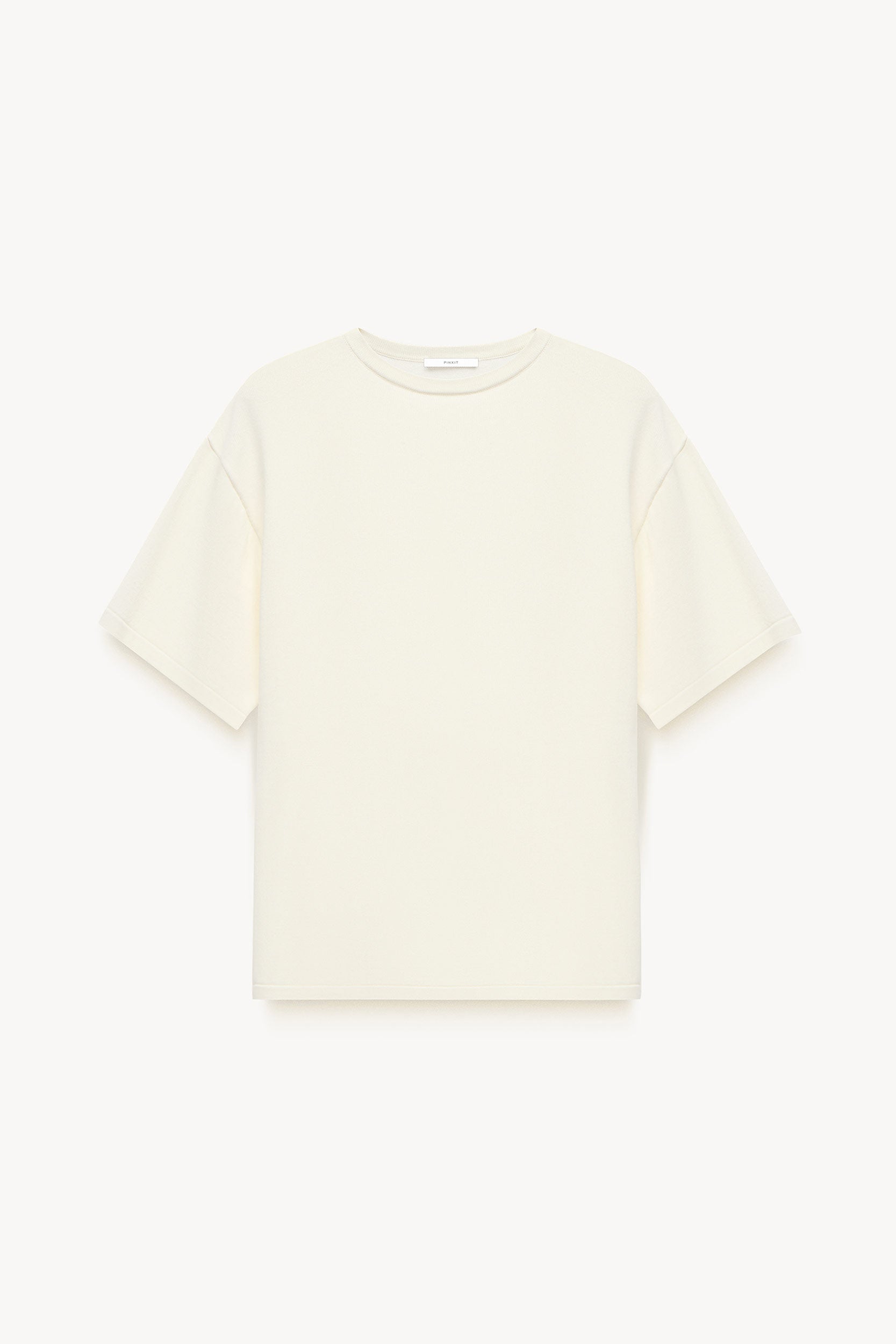 Oversized cotton jumper Ecru PINXIT S