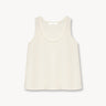 Cotton knitted top Ecru PINXIT S