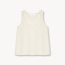 Cotton knitted top Ecru PINXIT S