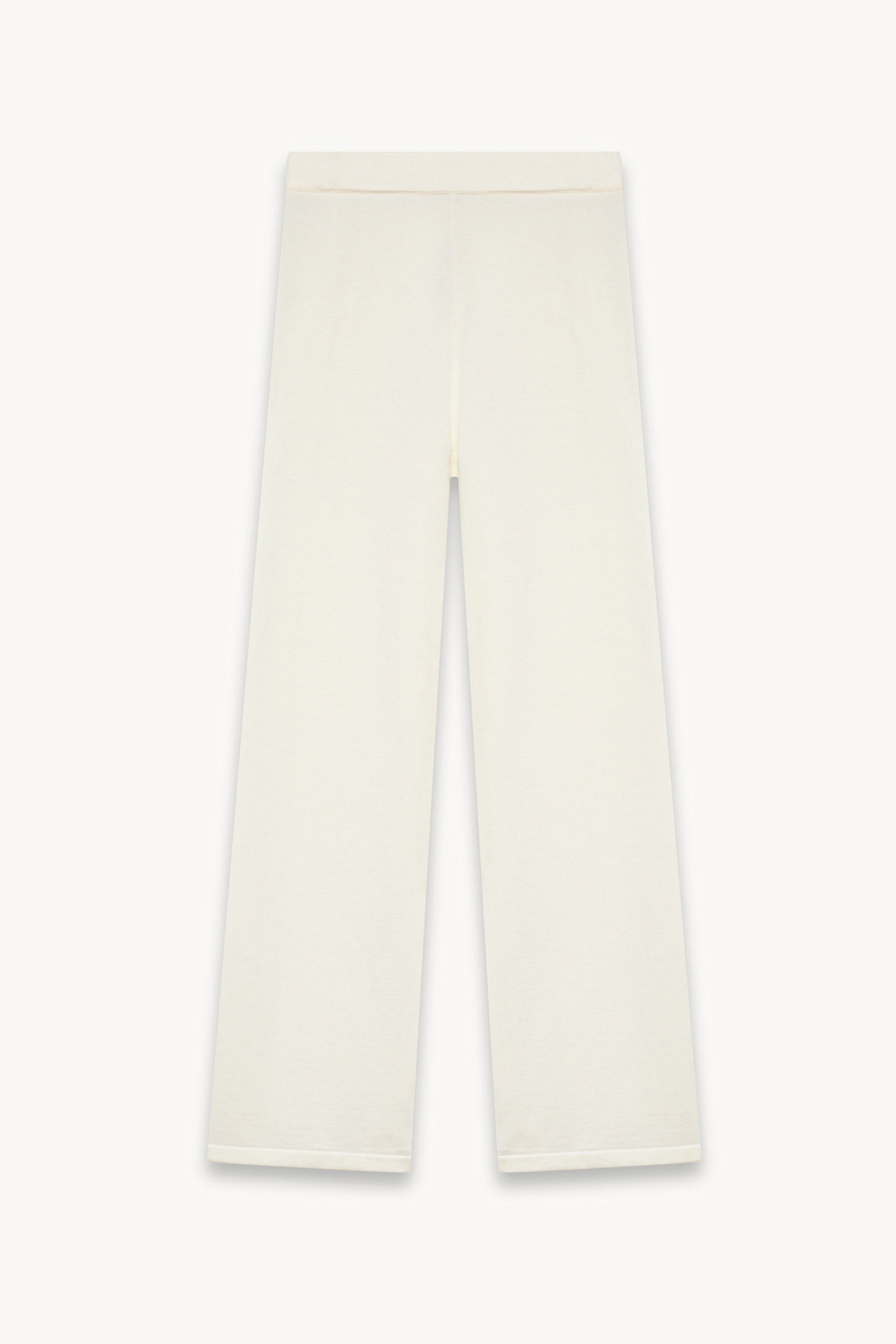 Cotton knitted trousers Ecru PINXIT S