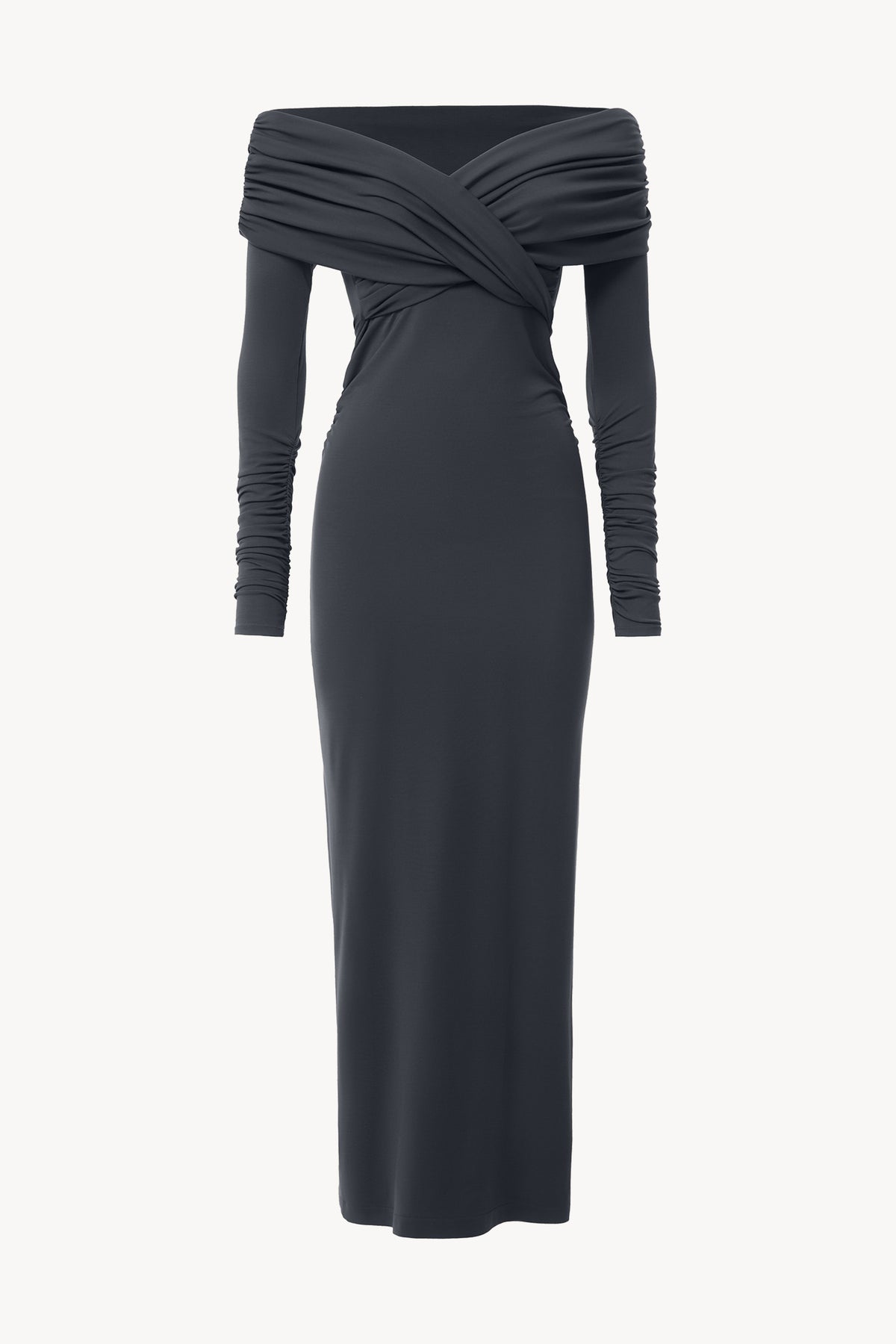 layered black dress Long Glitter Prom Ball Gown with Corset A daring slit enhances main image 1