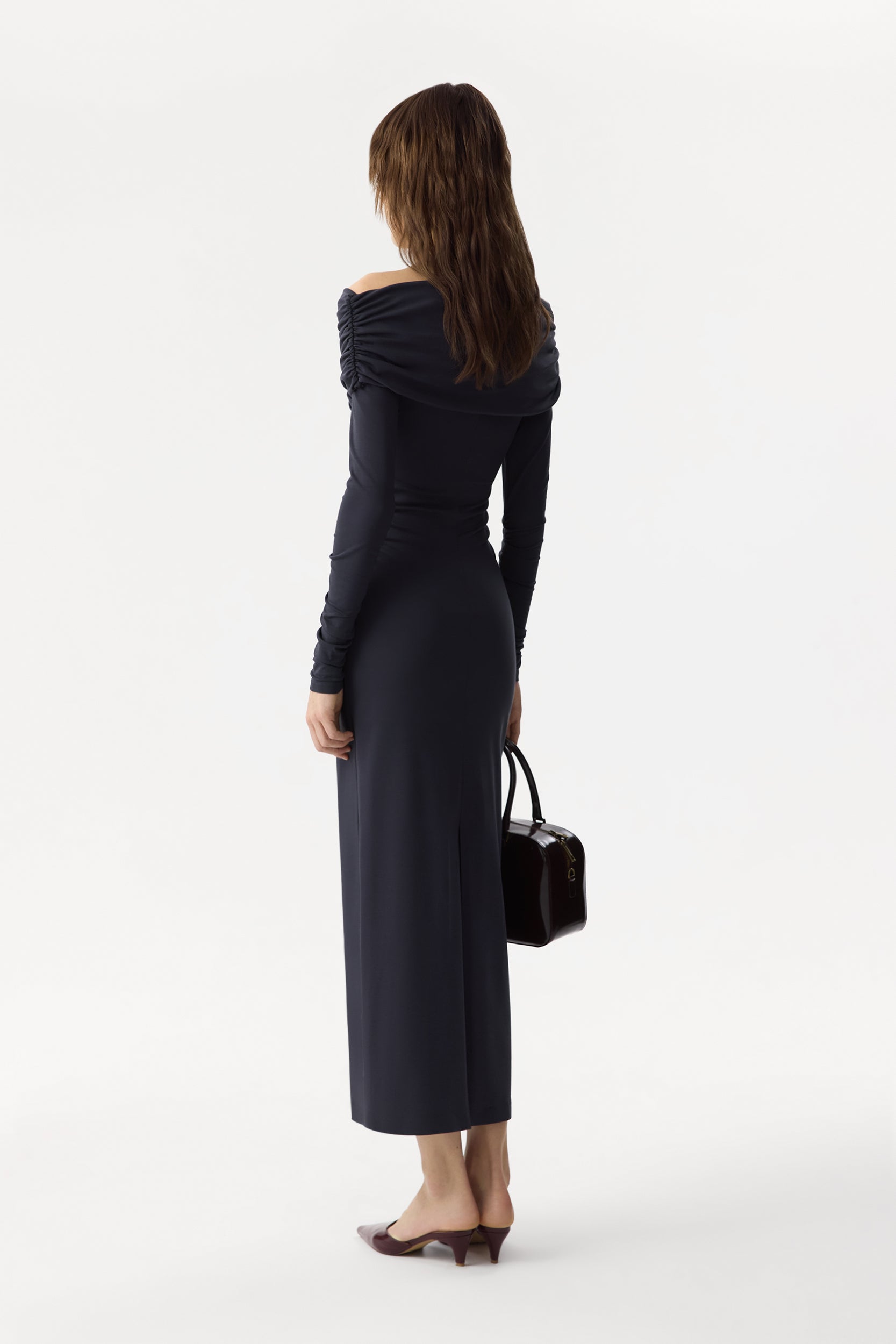 Off-shoulder knit dress PINXIT