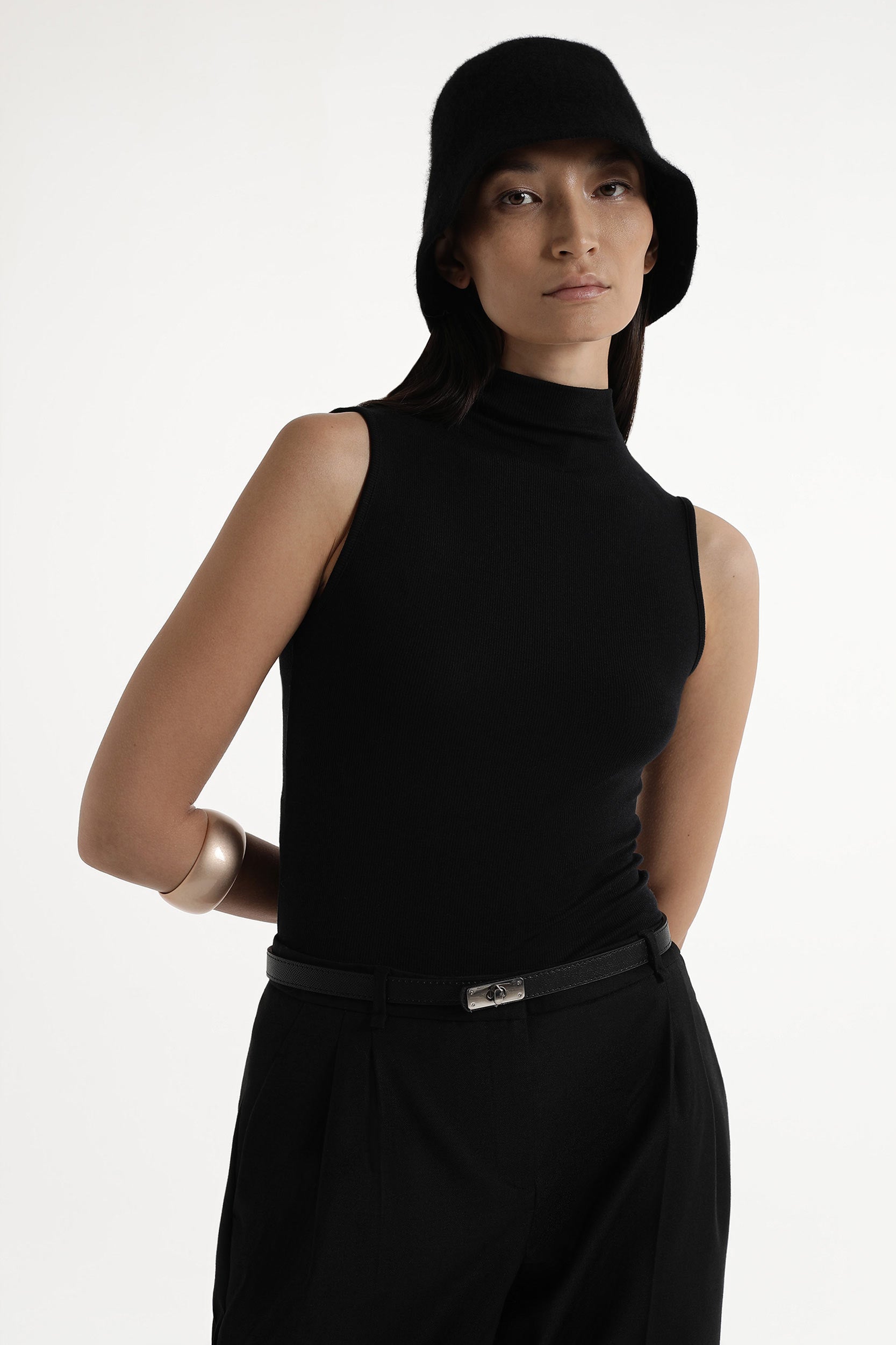 Lightweight knit ribbed top PINXIT