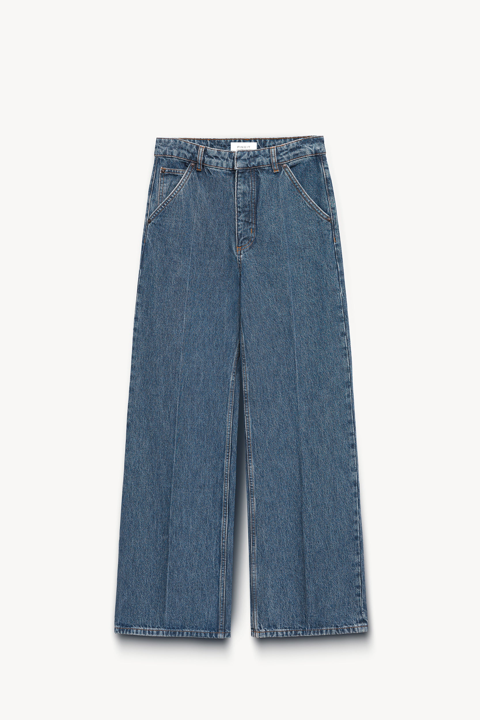 Pressed crease loose fit jeans PINXIT