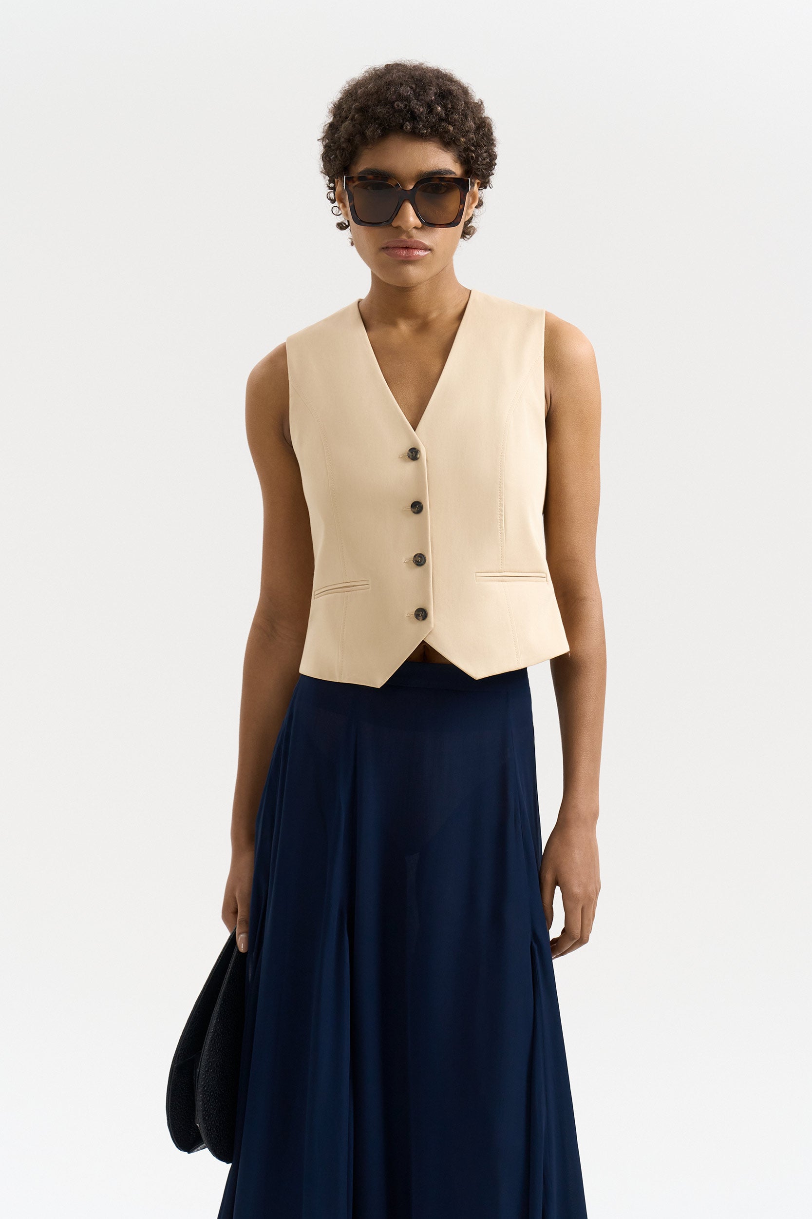 Coton fitted gilet PINXIT