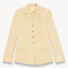 Cotton fitted blazer Beige PINXIT EU 36