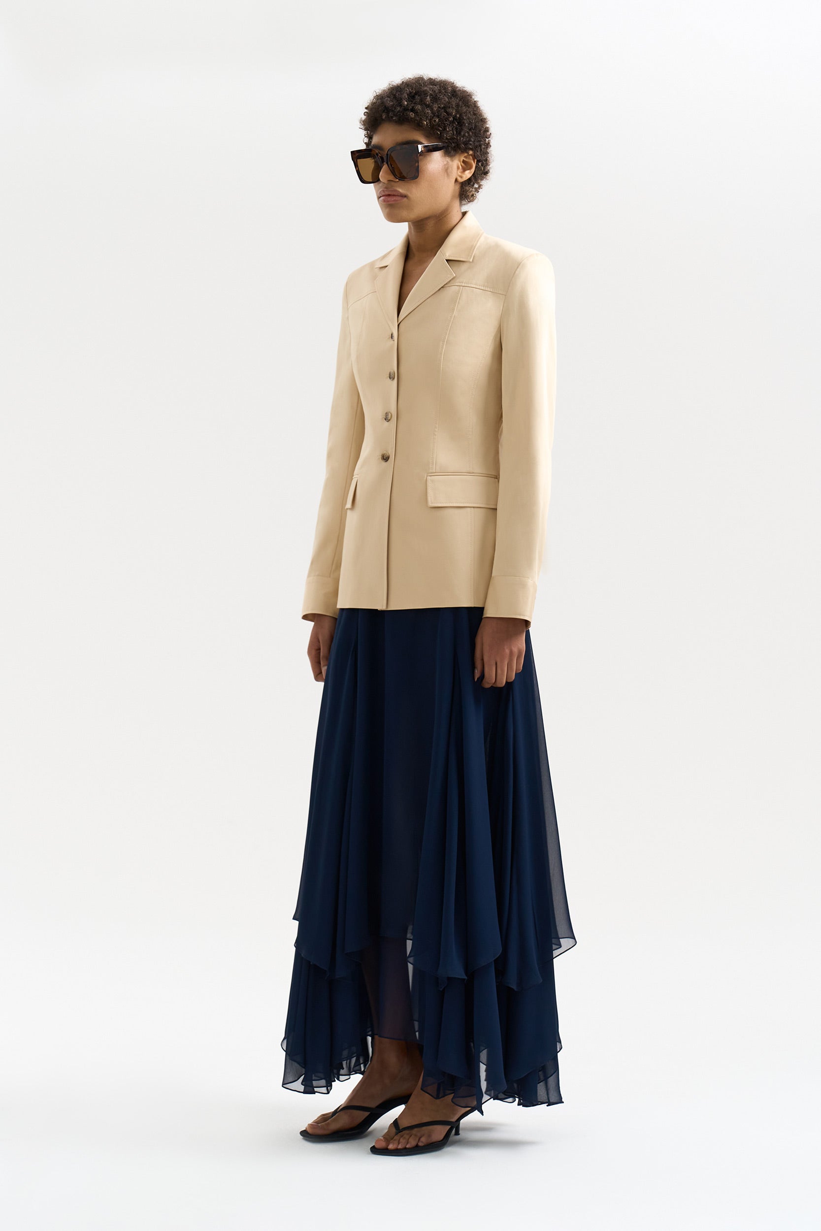 Cotton fitted blazer PINXIT