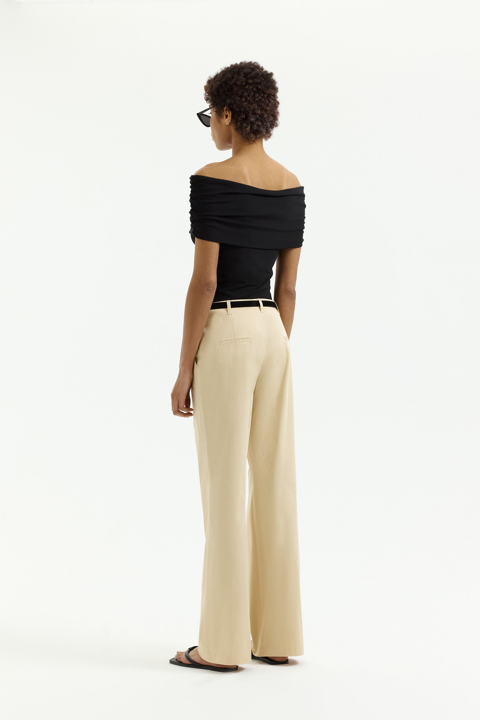 Low-rise cotton trousers PINXIT