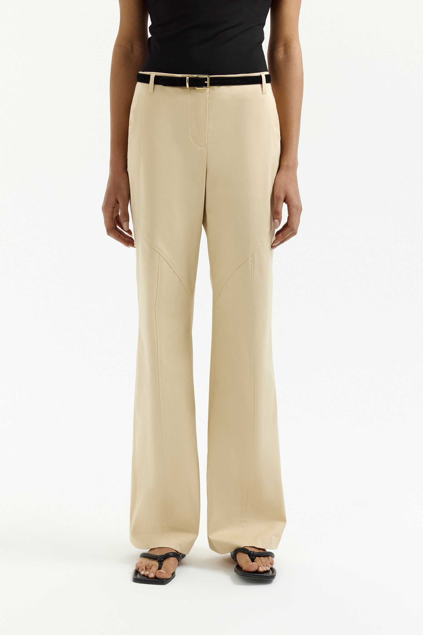 Low-rise cotton trousers PINXIT