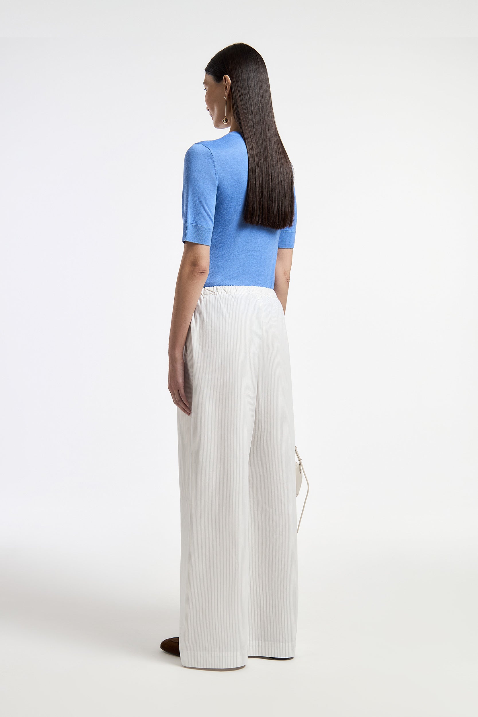 Drawstring loose-fit cotton trousers PINXIT