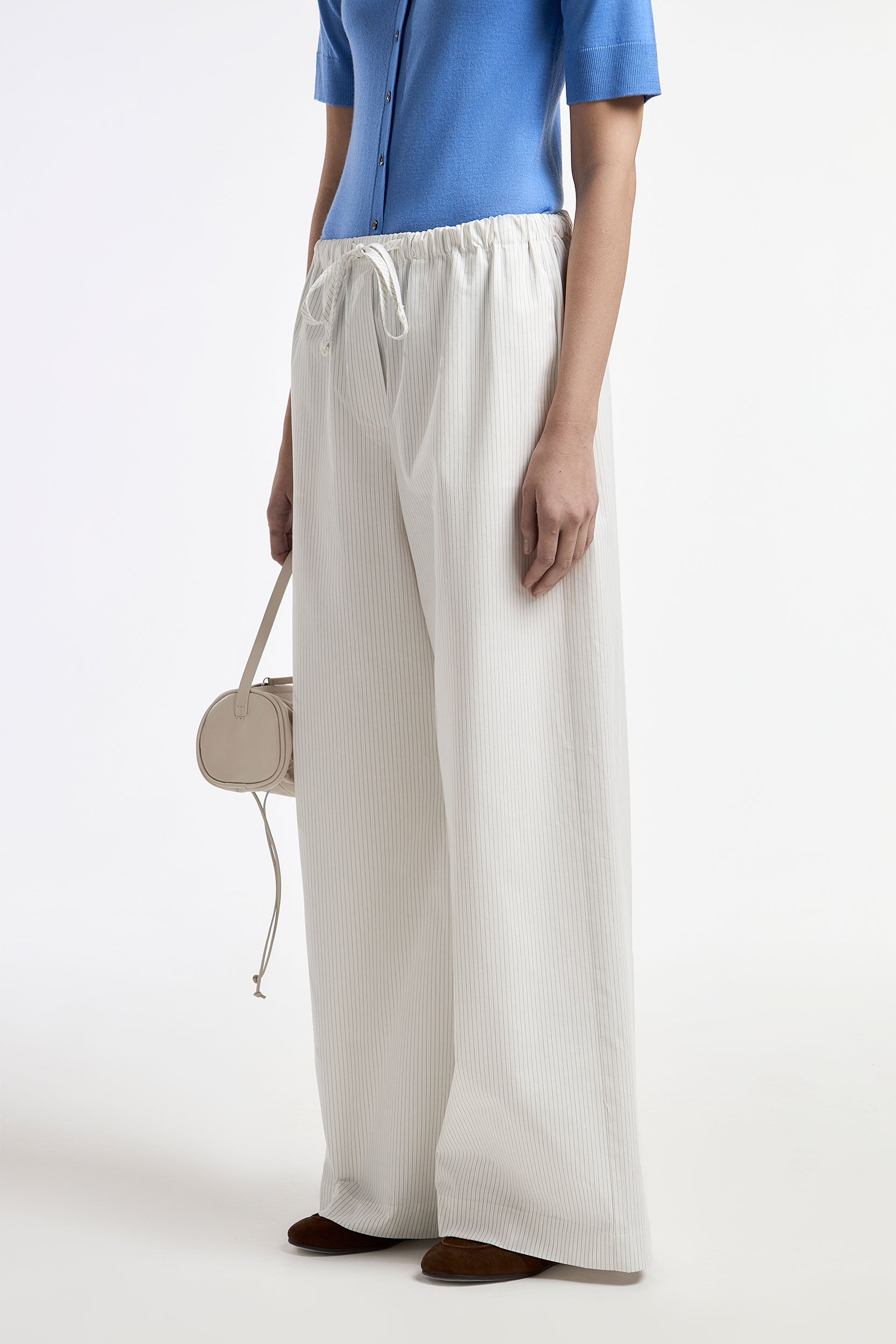 Drawstring loose-fit cotton trousers PINXIT