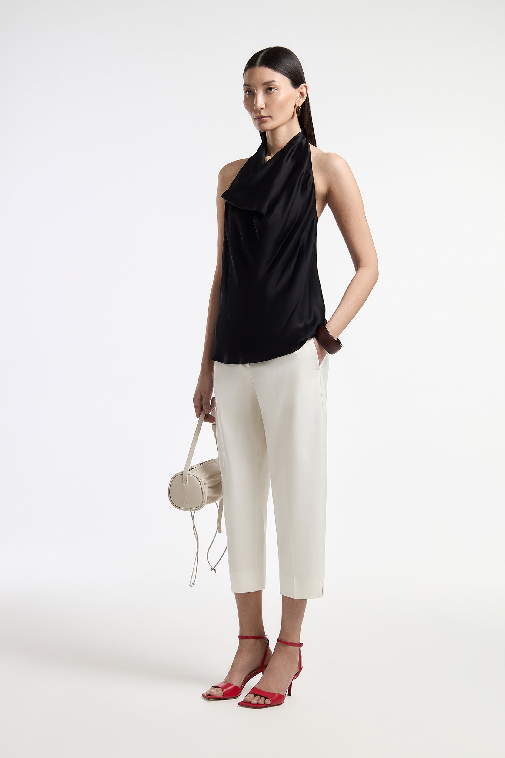 Capri tapered trousers with cotton PINXIT