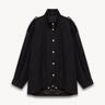 Oversized cotton jacket Black PINXIT EU 36