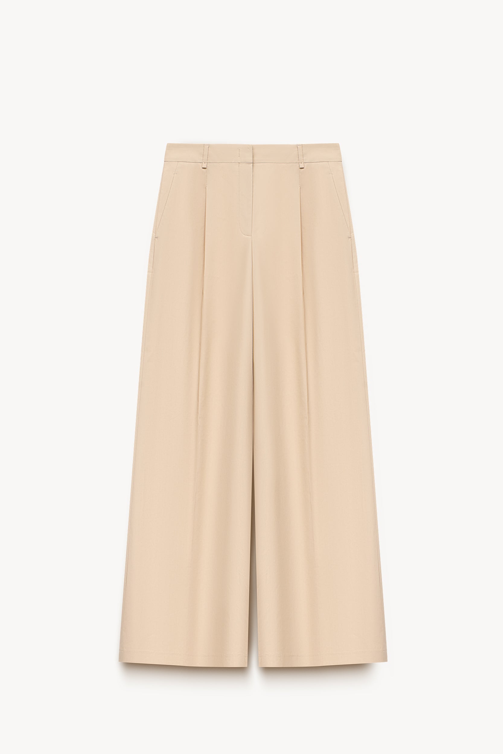 Cotton loose-fit trousers Sand PINXIT EU 36