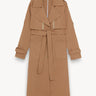 Snap buttons convertible trench Walnut PINXIT EU 36