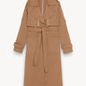 Snap buttons convertible trench Walnut PINXIT EU 36