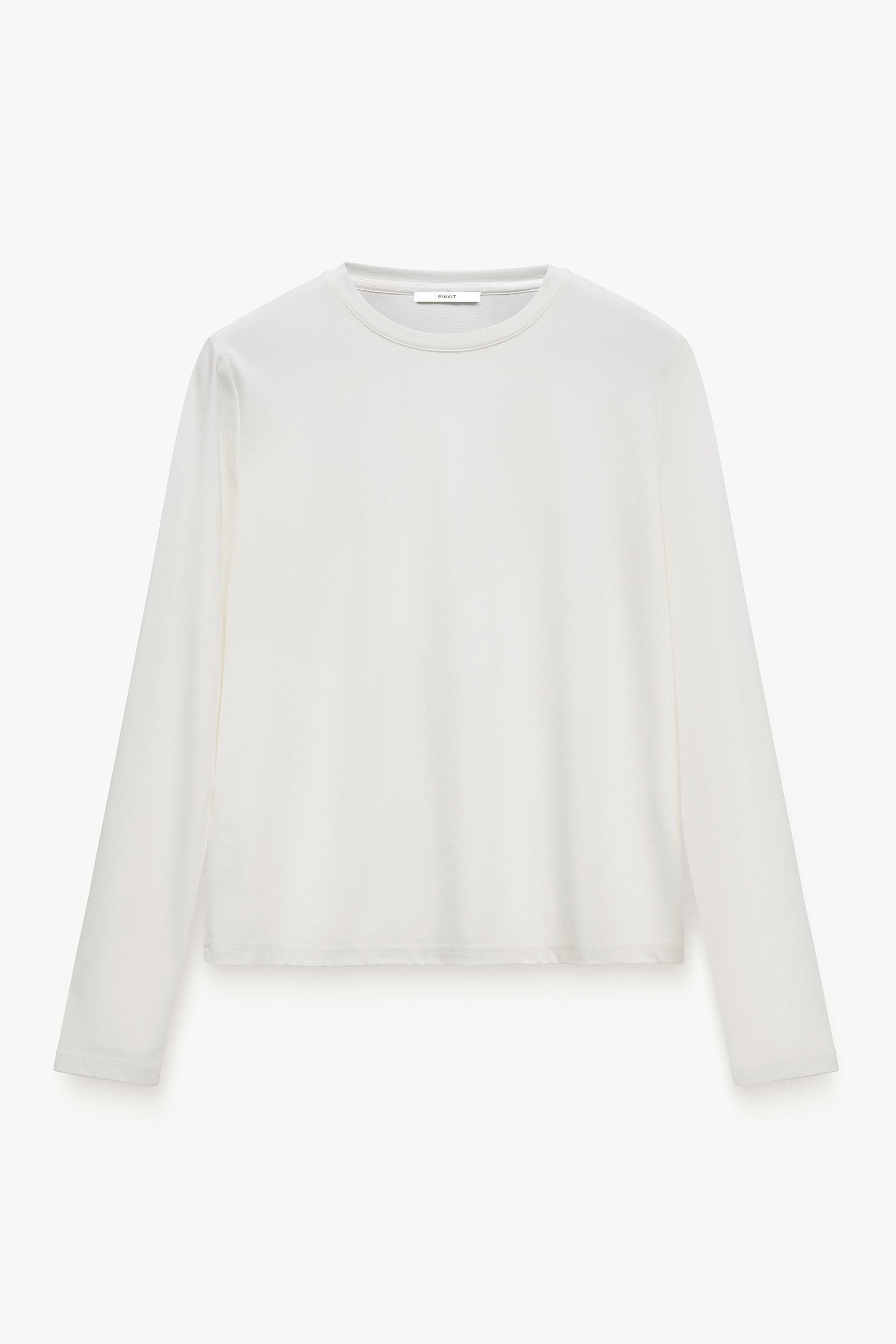 Fitted viscose long-sleeve White PINXIT S