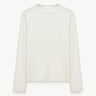 Viscose straight-fit long-sleeve T-shirt White PINXIT S