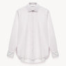 Contrasting cuffs striped shirt White/Light pink PINXIT EU 36