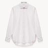 Contrasting cuffs striped shirt White/Light pink PINXIT EU 36