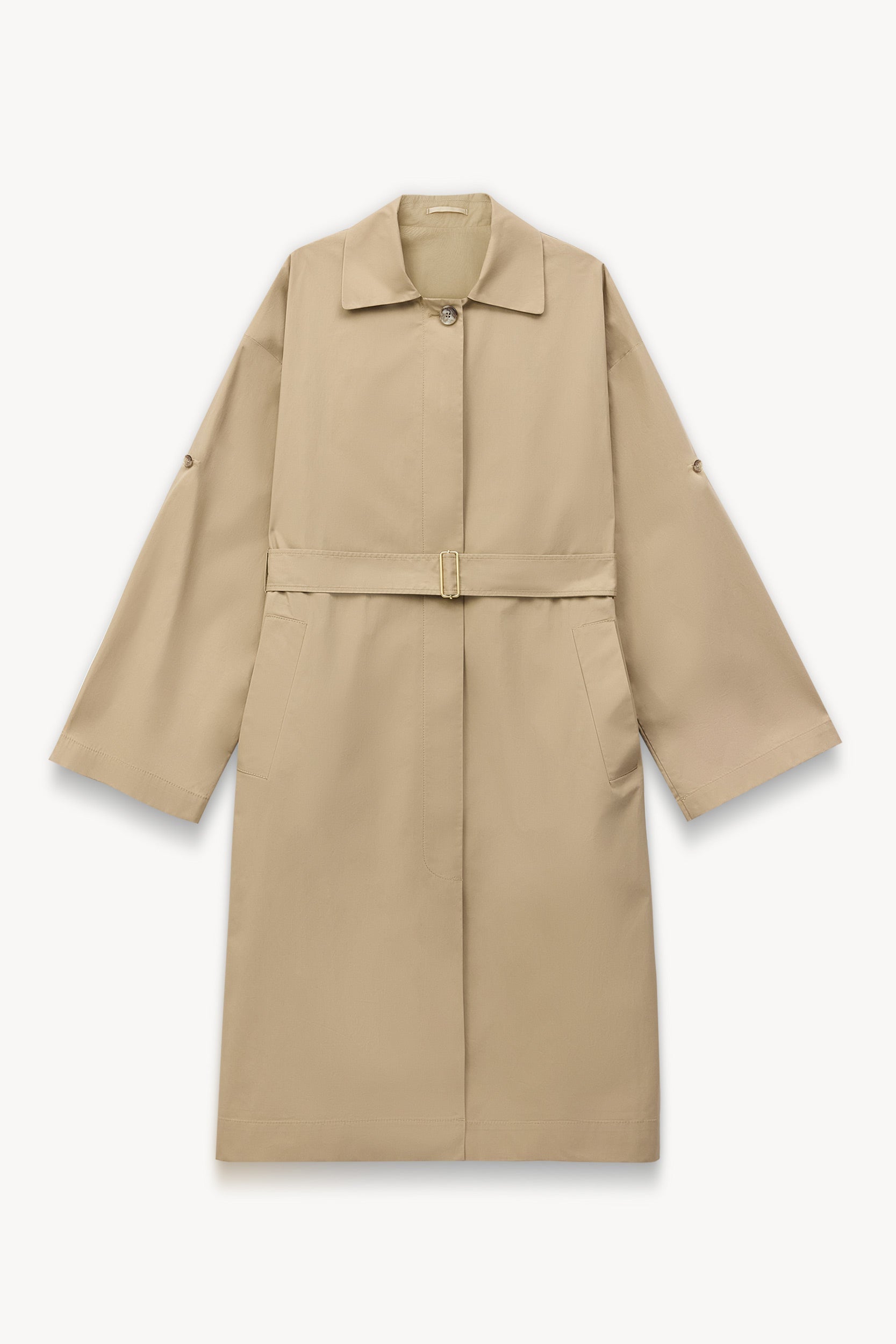 Straight-fit trench Sand PINXIT S