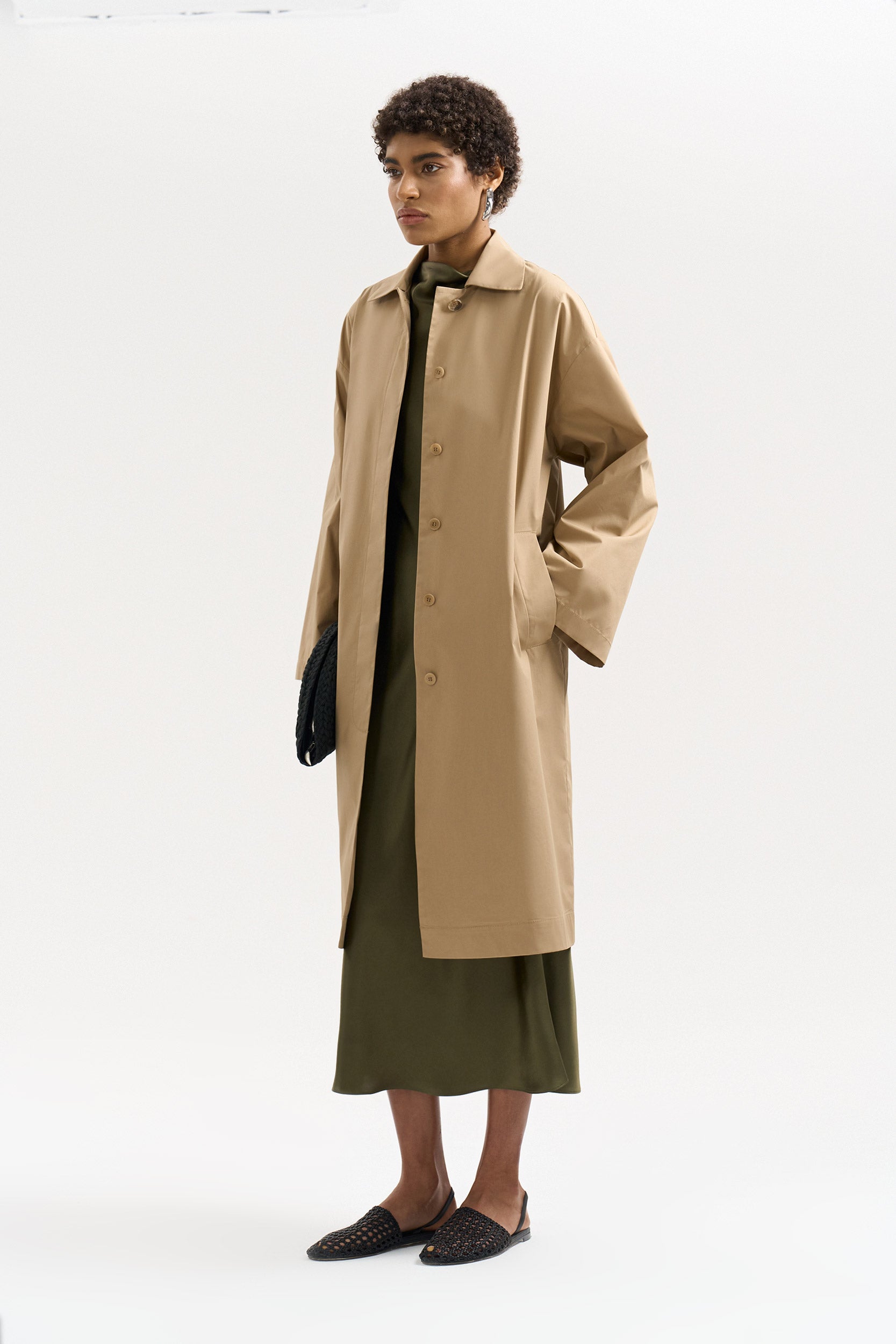 Straight-fit trench PINXIT