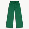 Drawstring cotton trousers Green PINXIT EU 36