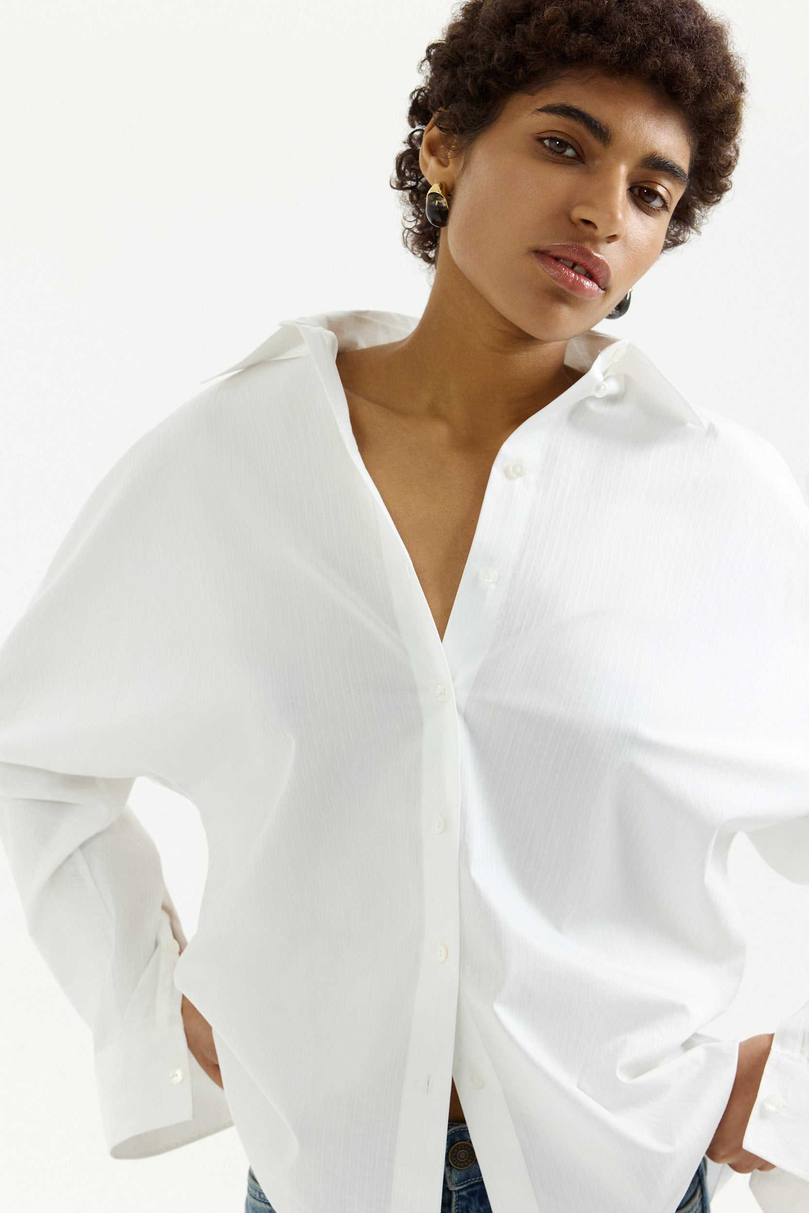 Loose-fit striped cotton shirt PINXIT